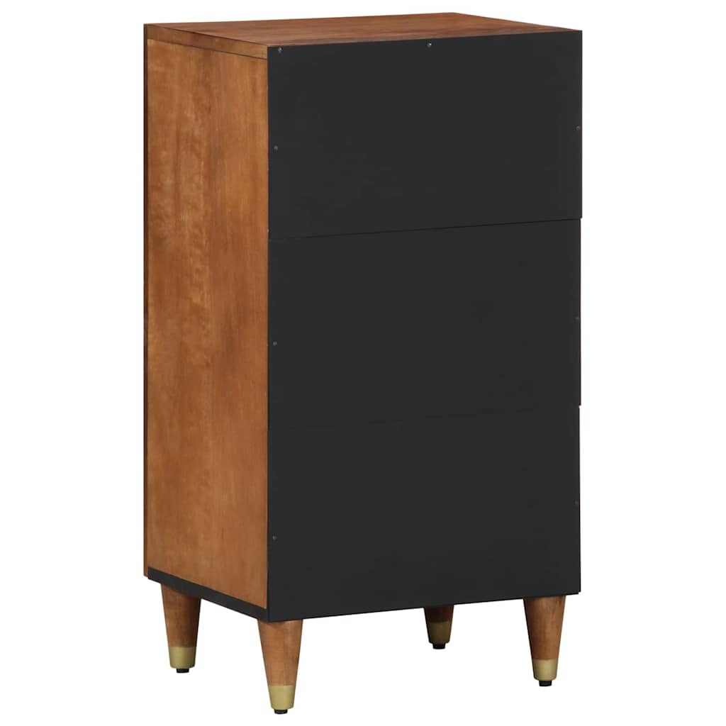 Sideboard med hylde Brun 40 x 33 x 75 cm Massivt mangotræ