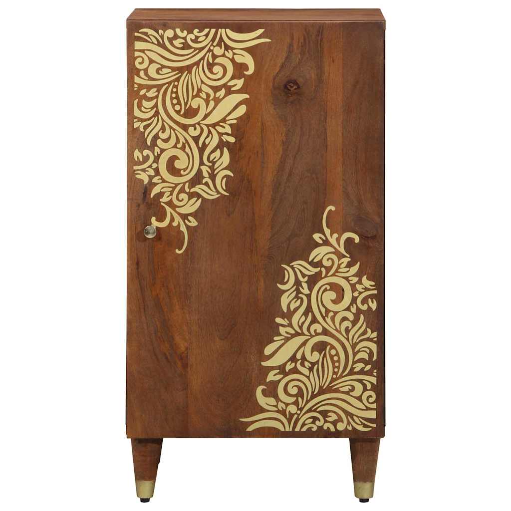 Sideboard med hylde Brun 40 x 33 x 75 cm Massivt mangotræ