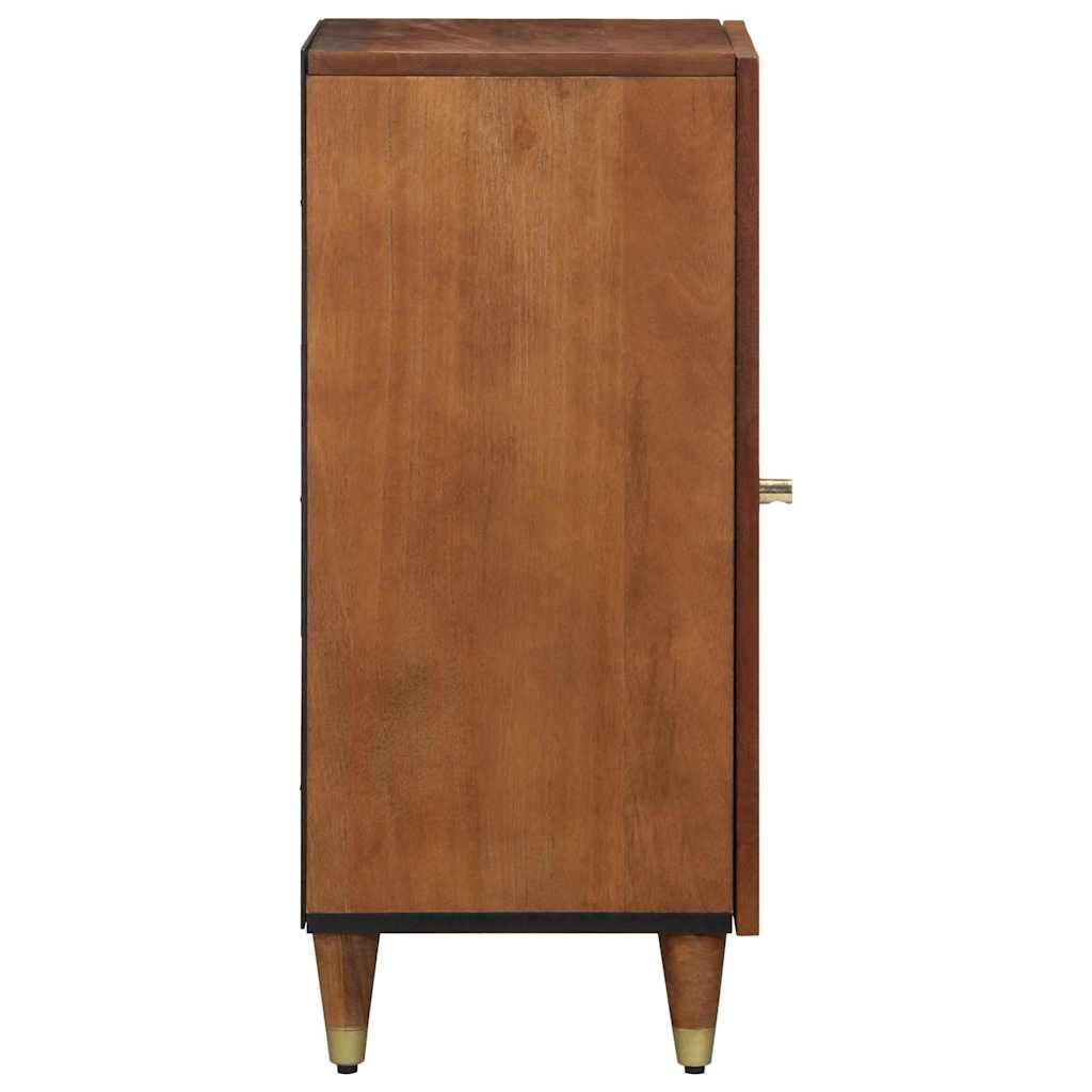 Sideboard med hylde Brun 40 x 33 x 75 cm Massivt mangotræ