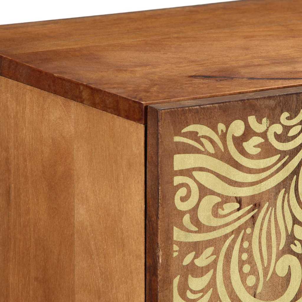 Sideboard Brun 90 x 33 x 75 cm Massivt mangotræ
