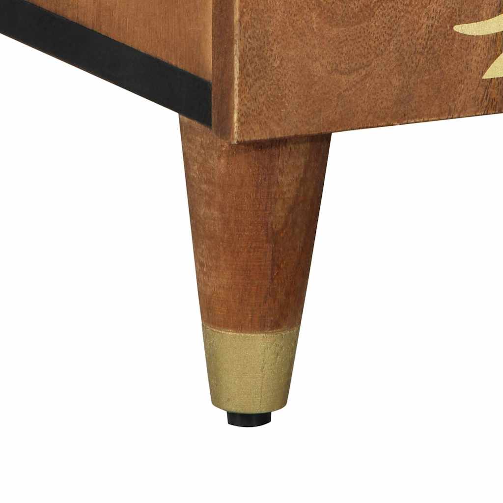 Sideboard Brun 90 x 33 x 75 cm Massivt mangotræ