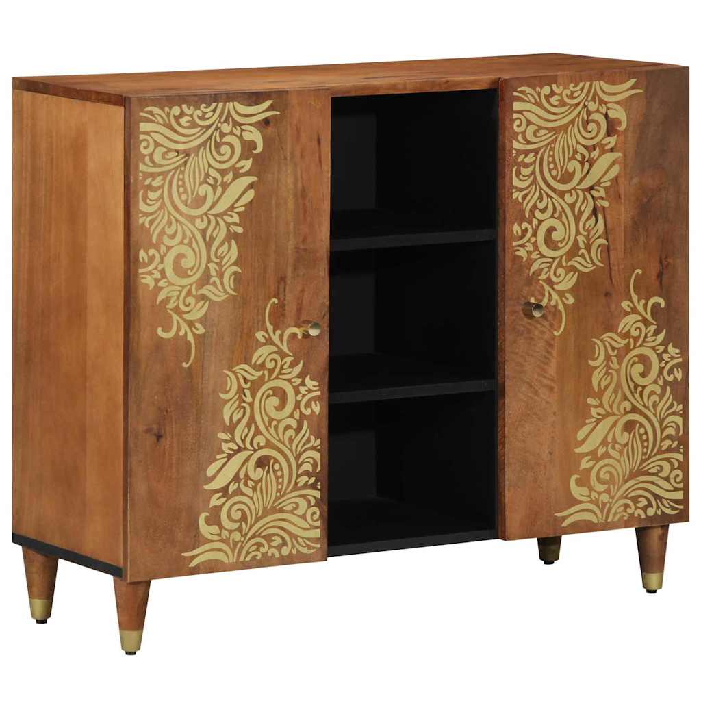 Sideboard Brun 90 x 33 x 75 cm Massivt mangotræ