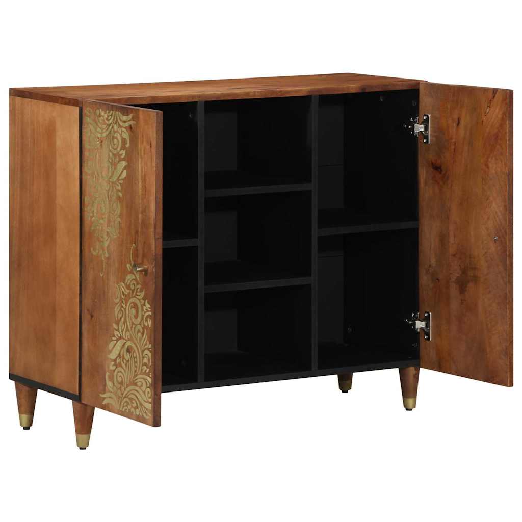 Sideboard Brun 90 x 33 x 75 cm Massivt mangotræ