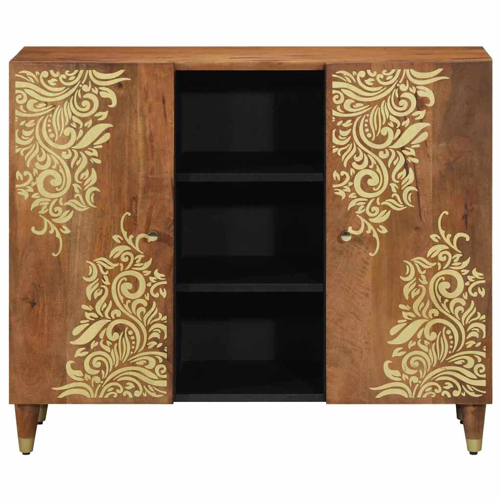 Sideboard Brun 90 x 33 x 75 cm Massivt mangotræ