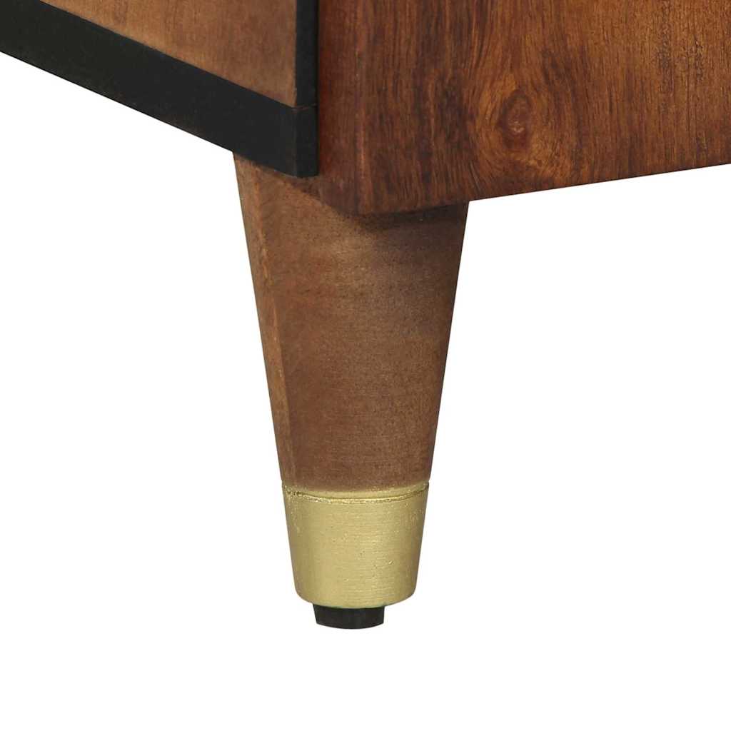 Highboard med hylde Brun 40 x 33 x 110 cm Massivt mangotræ