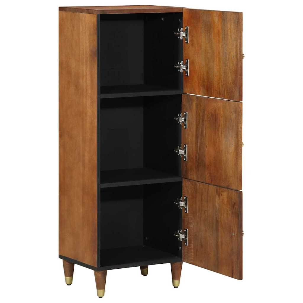 Highboard med hylde Brun 40 x 33 x 110 cm Massivt mangotræ