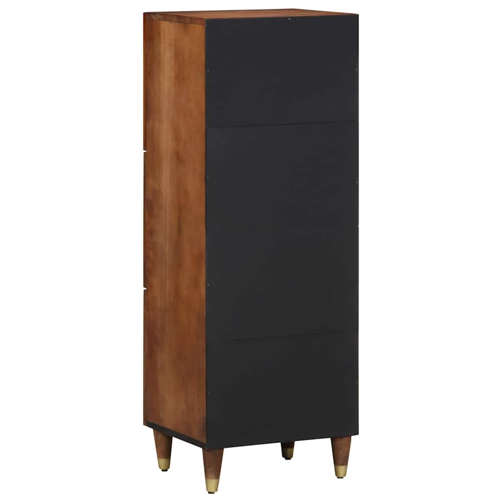 Highboard med hylde Brun 40 x 33 x 110 cm Massivt mangotræ