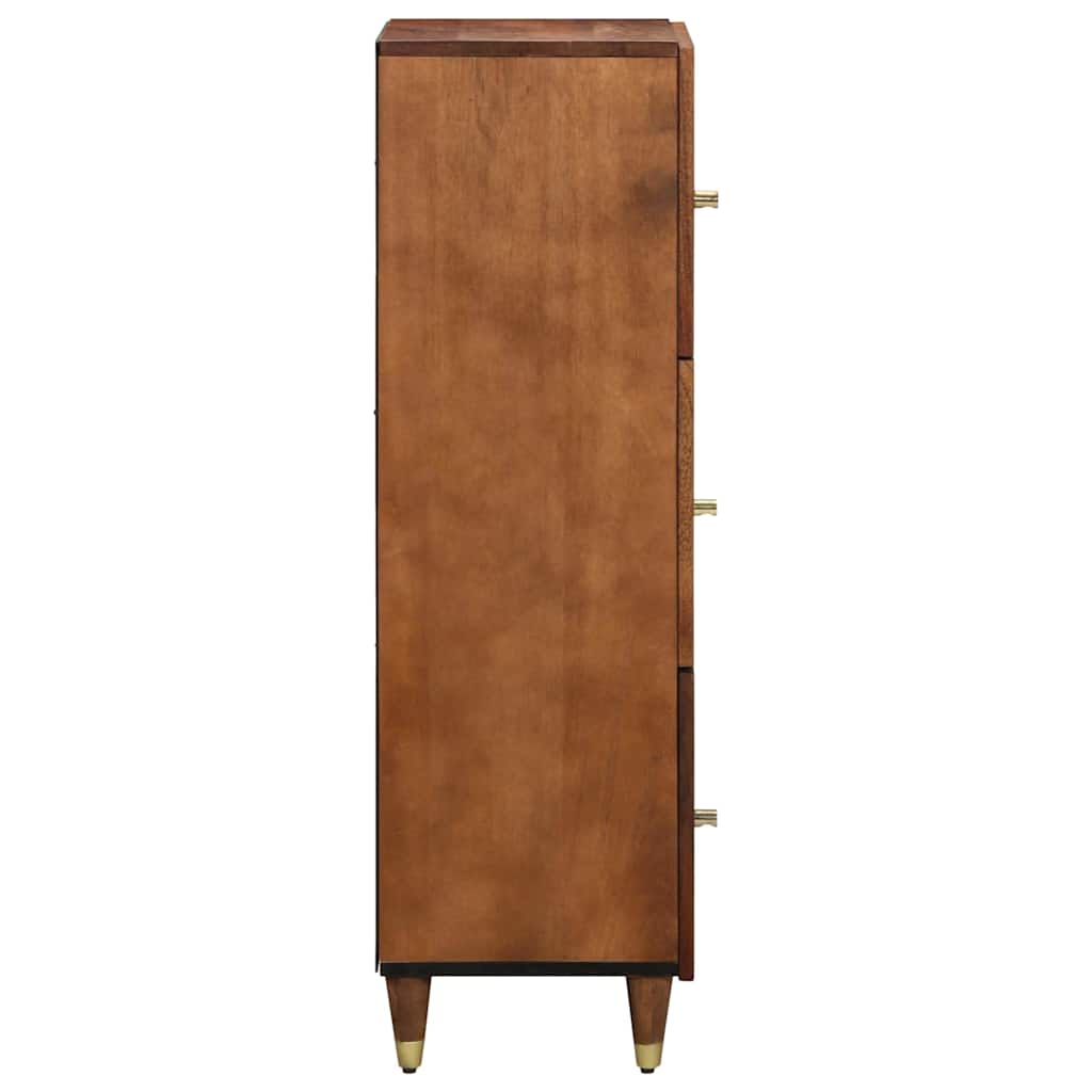 Highboard med hylde Brun 40 x 33 x 110 cm Massivt mangotræ