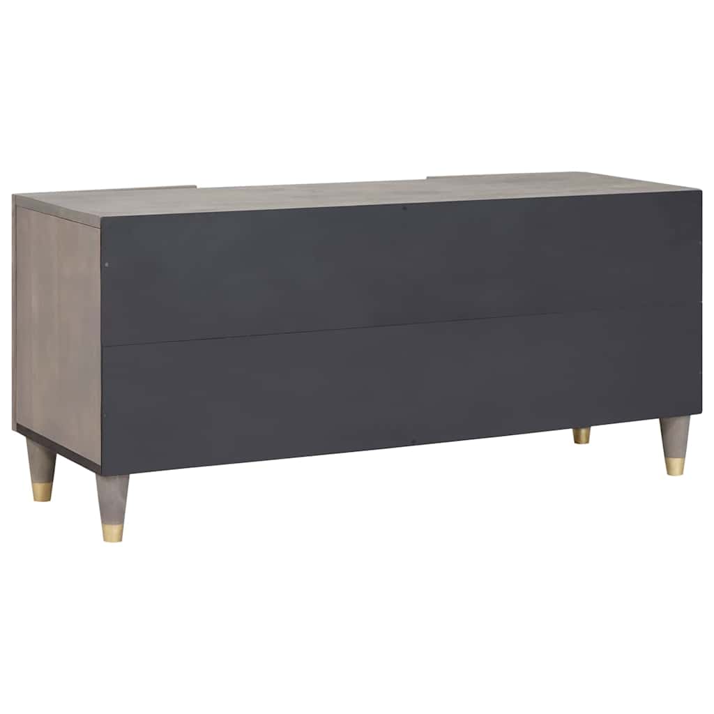 TV-skab Grå 105 x 33 x 46 cm Massivt mangotræ