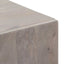 Highboard med dør Grå og Guld 40 x 33 x 110 cm Massivt mangotræ