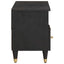 TV-skab Sort 100 x 33 x 46 cm Massivt mangotræ