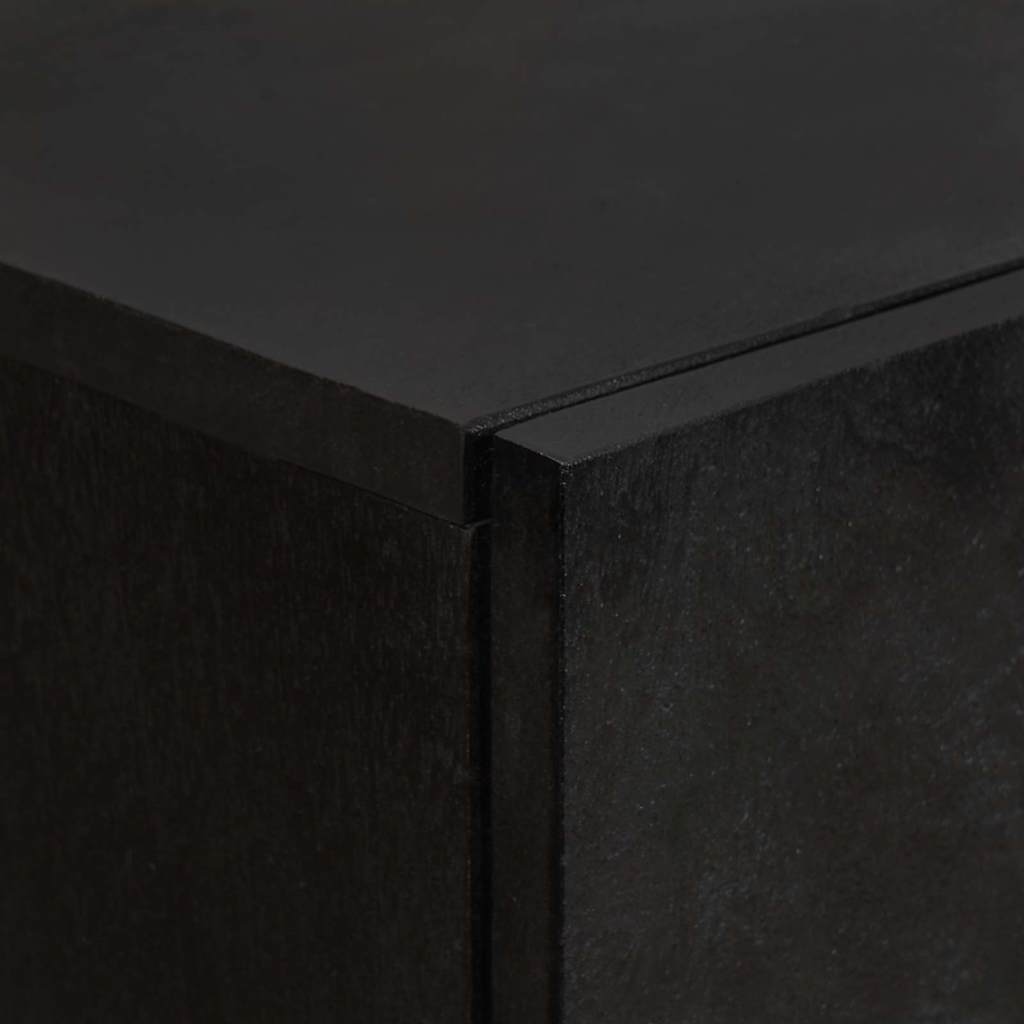Highboard Sort 60 x 33 x 100 cm Massivt mangotræ