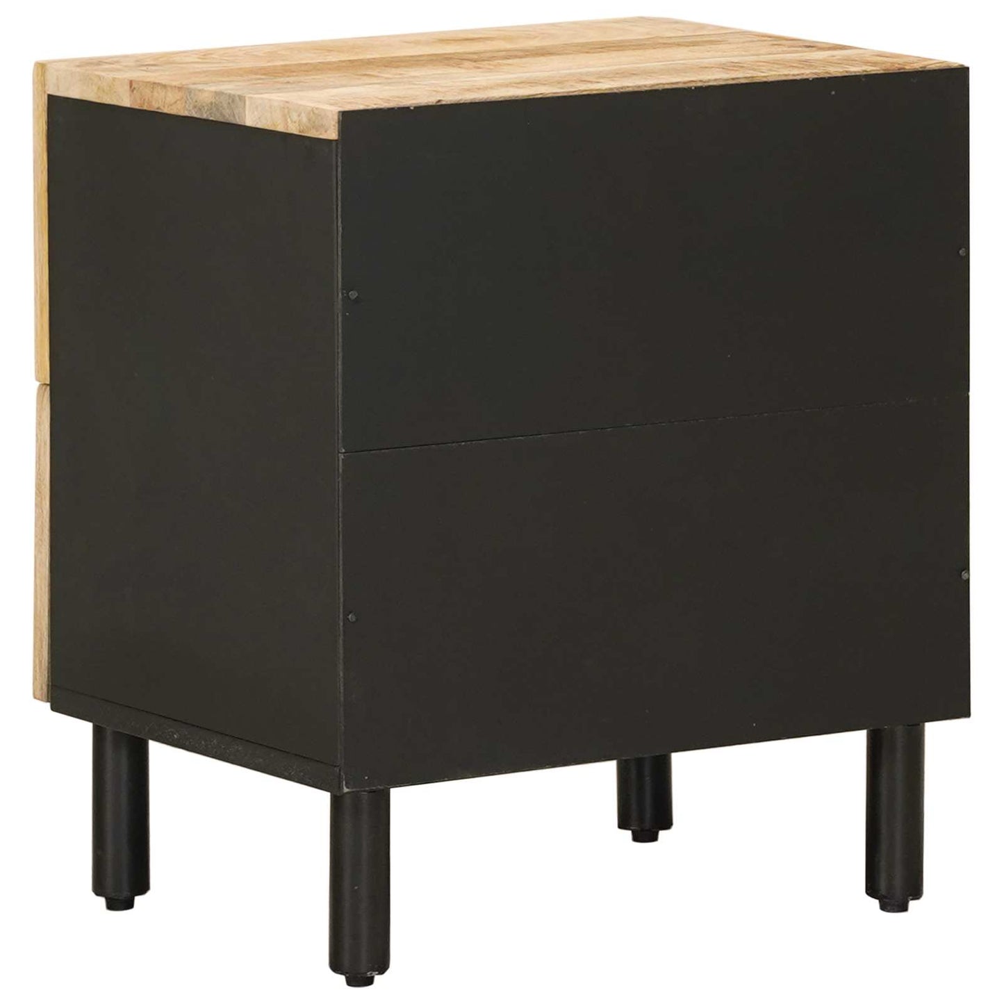 Sengebord 2 stk. Naturfarvet 40 x 33 x 46 cm Massivt mangotræ