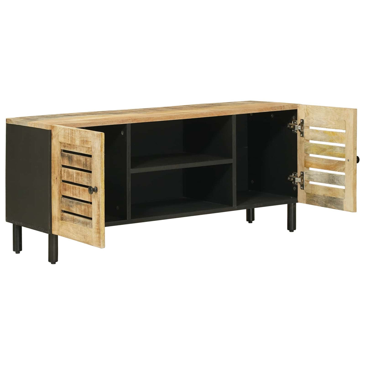 Opbevaringsskabe Naturfarvet 105 x 33 x 46 cm Massivt mangotræ