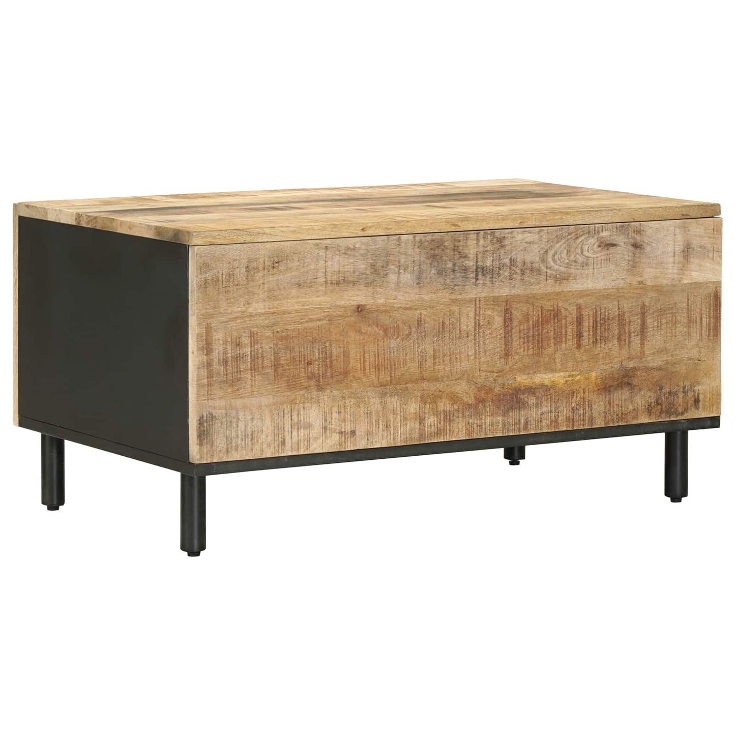 Sofabord Naturfarvet 80 x 50 x 40 cm Massivt mangotræ