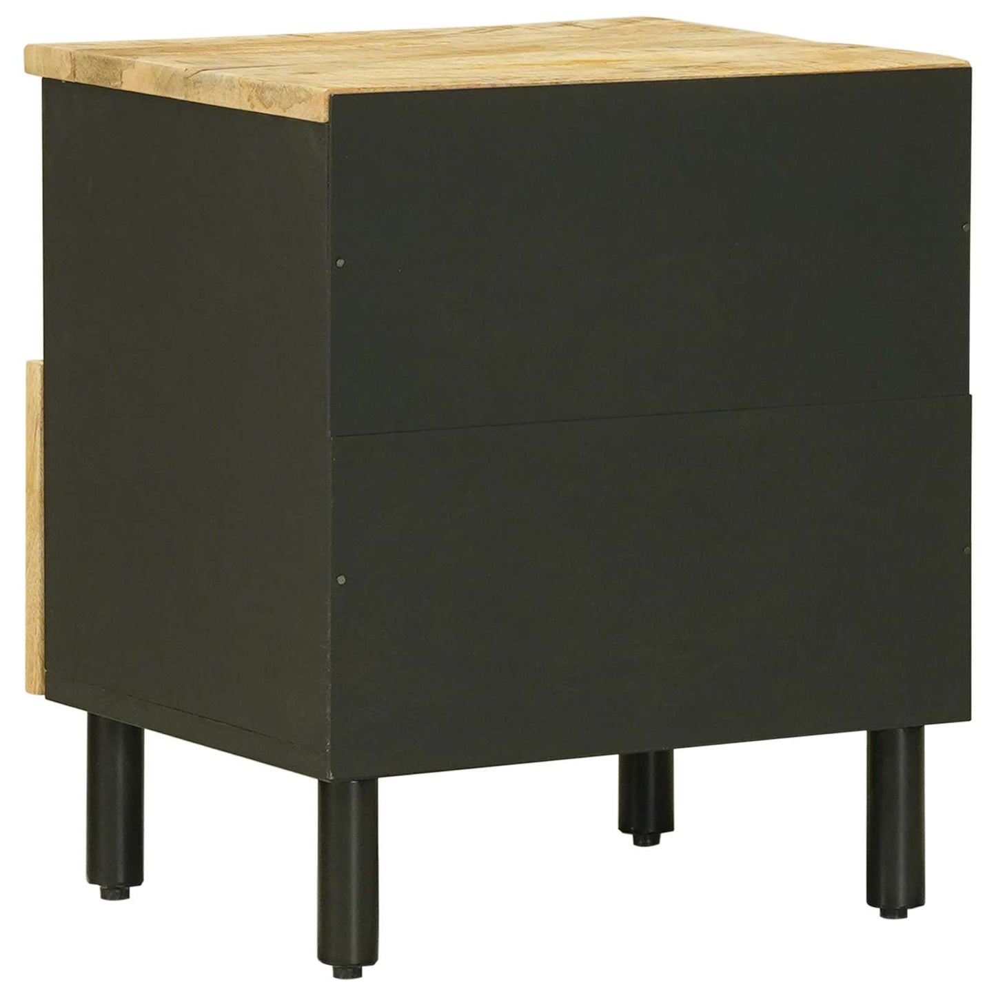 Sengebord 2 stk. Naturfarvet 40 x 33 x 46 cm Massivt mangotræ