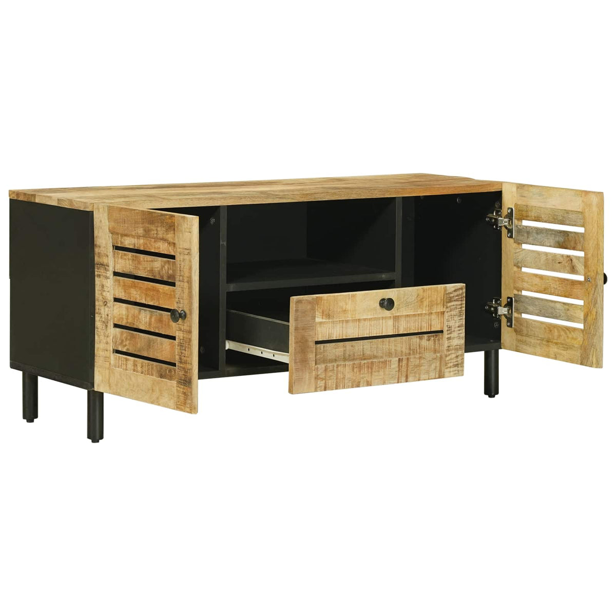 Opbevaringsskabe Naturfarvet 105 x 33 x 46 cm Massivt mangotræ