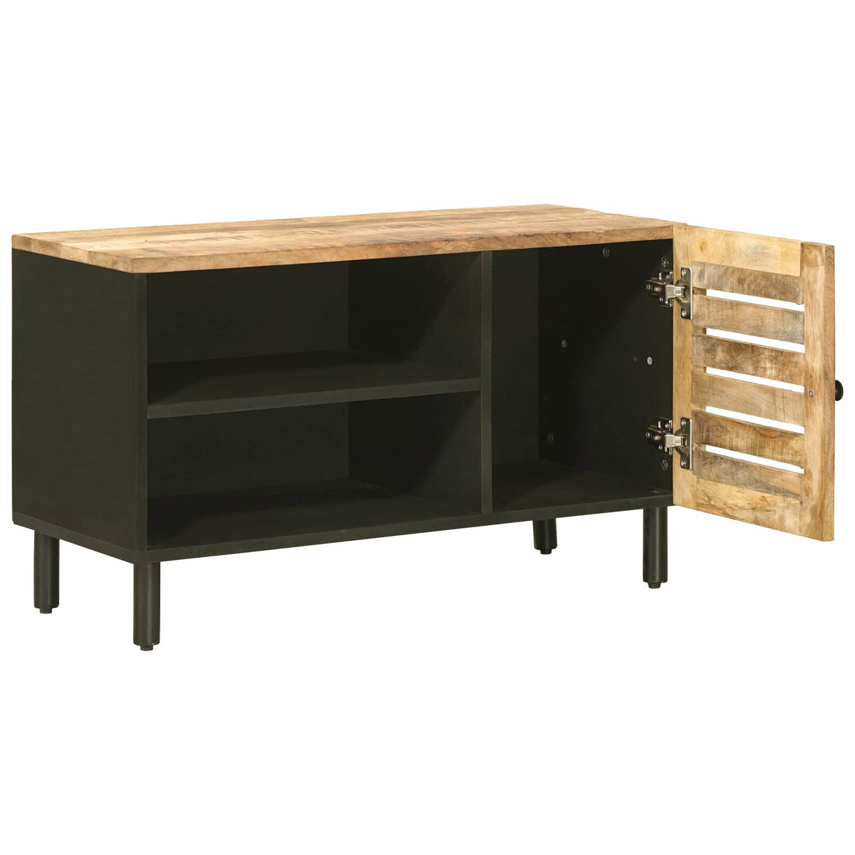 Opbevaringsskabe Naturfarvet 80 x 33 x 46 cm Massivt mangotræ