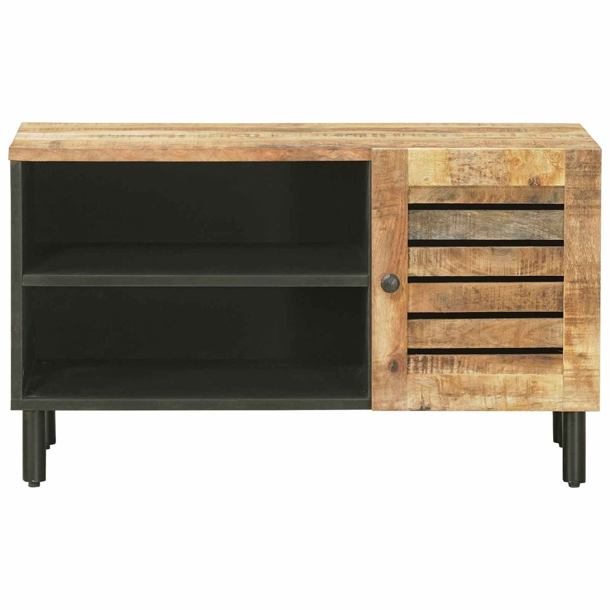 Opbevaringsskabe Naturfarvet 80 x 33 x 46 cm Massivt mangotræ