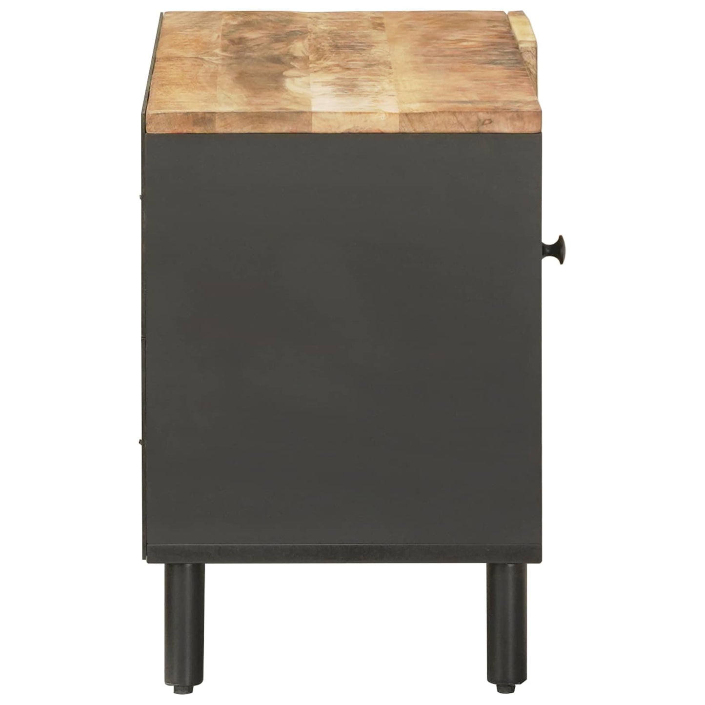 Opbevaringsskabe Naturfarvet 80 x 33 x 46 cm Massivt mangotræ