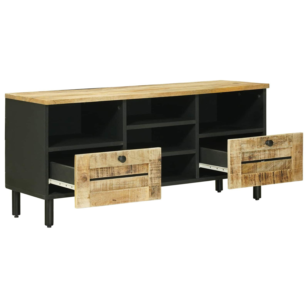 Opbevaringsskabe Naturfarvet 100 x 33 x 46 cm Massivt mangotræ