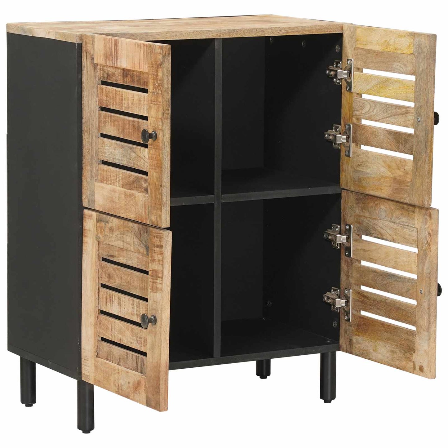Opbevaringsskabe Naturfarvet 60 x 33 x 75 cm Massivt mangotræ