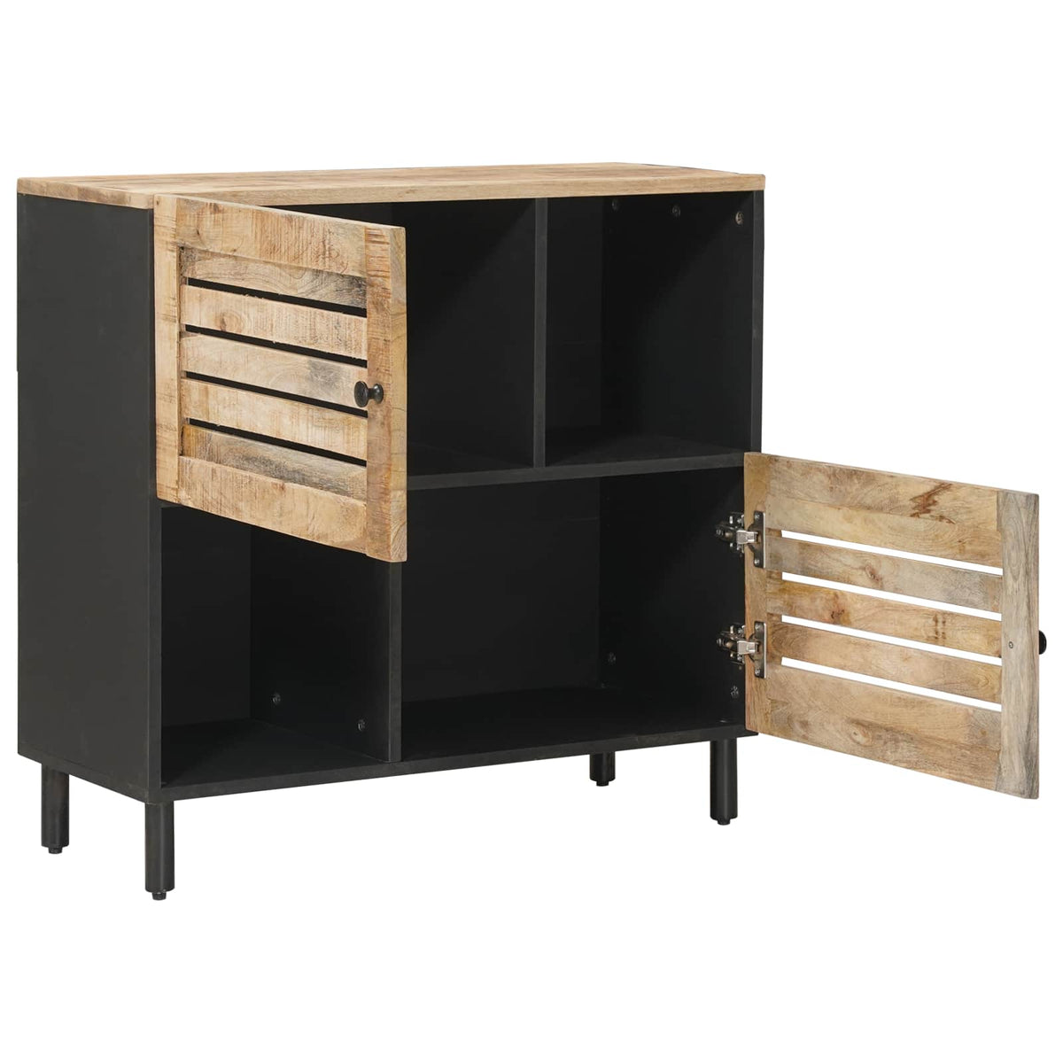 Opbevaringsskabe Brun 80 x 33,5 x 75 cm Massivt mangotræ