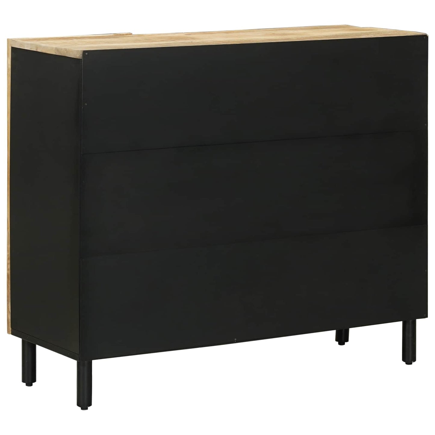 Opbevaringsskabe Naturfarvet 90 x 33 x 75 cm Massivt mangotræ