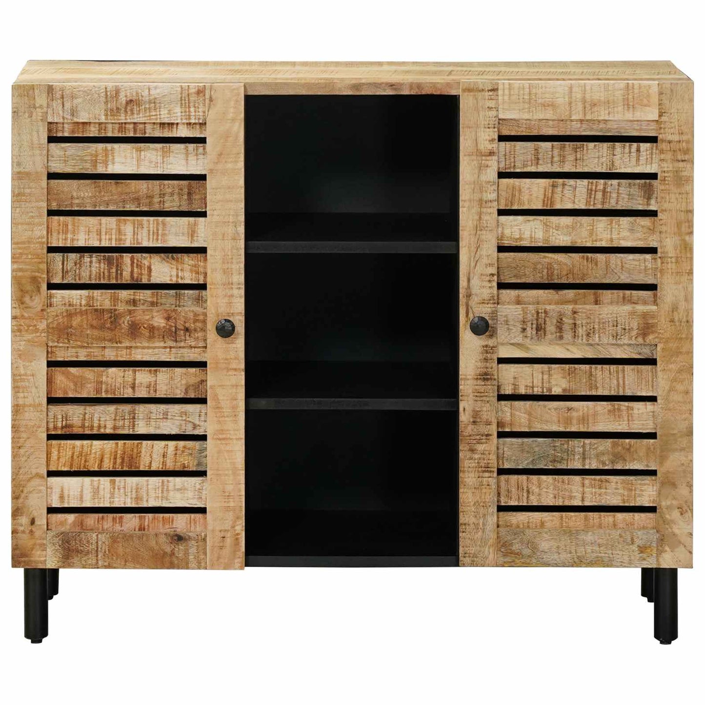 Opbevaringsskabe Naturfarvet 90 x 33 x 75 cm Massivt mangotræ