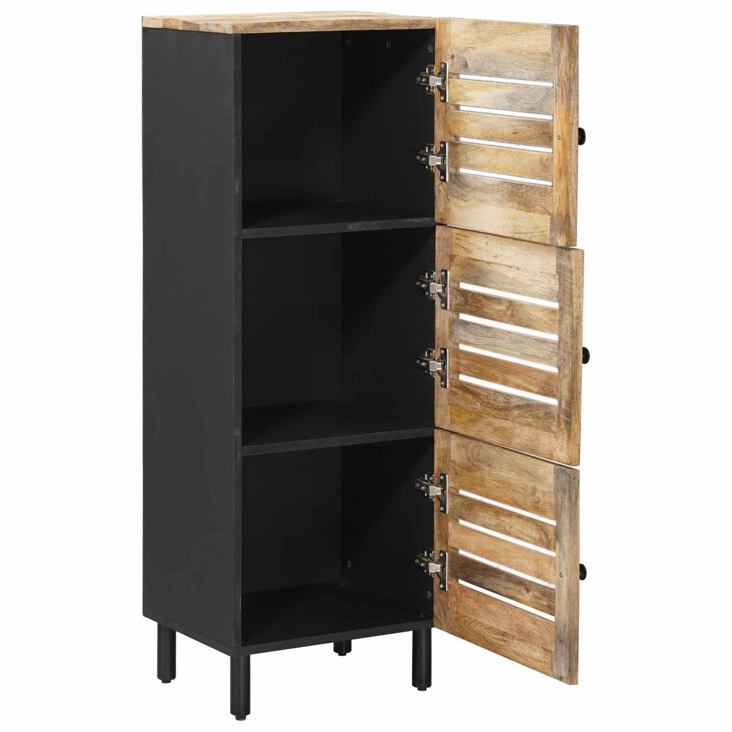 Opbevaringsskabe Naturfarvet 40 x 33 x 110 cm Massivt mangotræ
