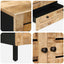 Opbevaringsskabe Naturfarvet 60 x 33 x 100 cm Massivt mangotræ