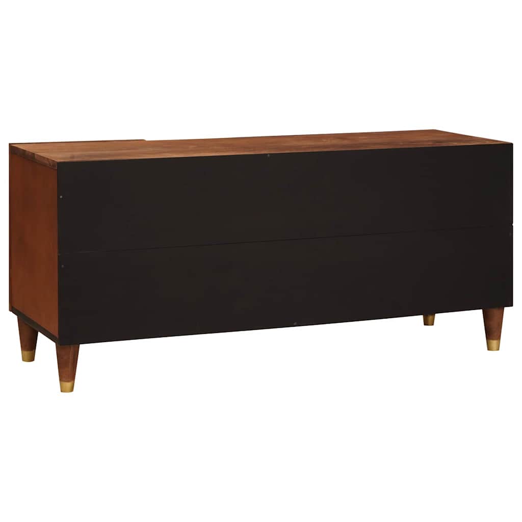 TV-skab med hylde Brun 105 x 33,5 x 46 cm Massivt mangotræ