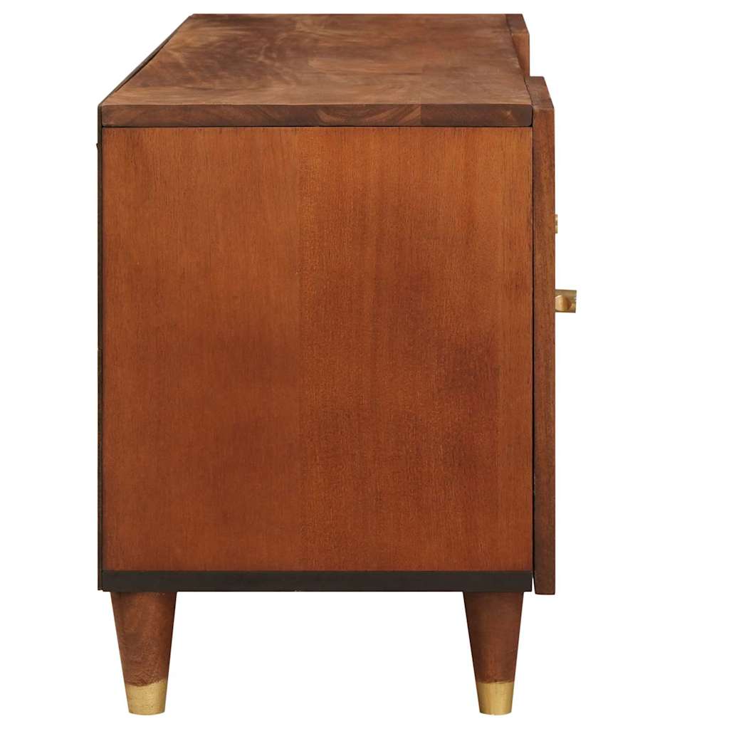 TV-skab med hylde Brun 105 x 33,5 x 46 cm Massivt mangotræ