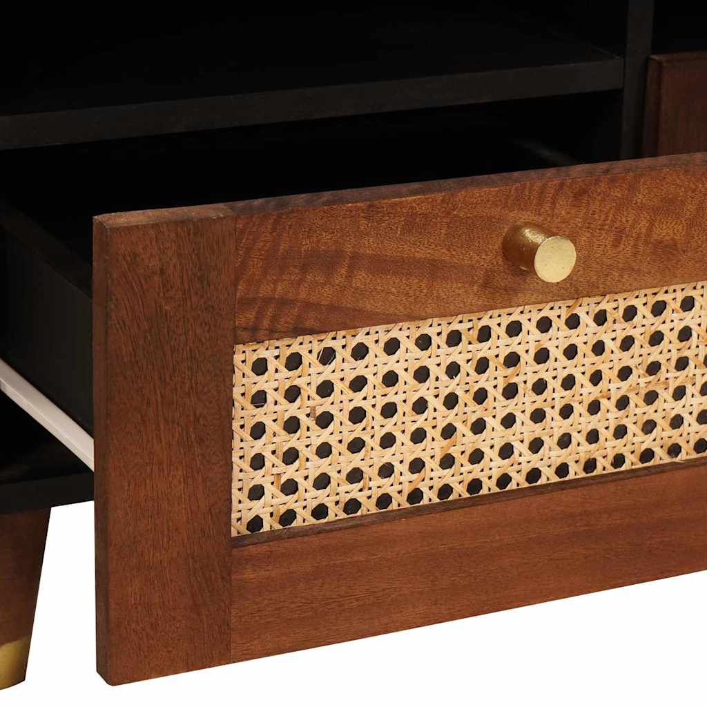 TV-skab med skuffe Brun 70 x 33,5 x 46 cm Massivt mangotræ