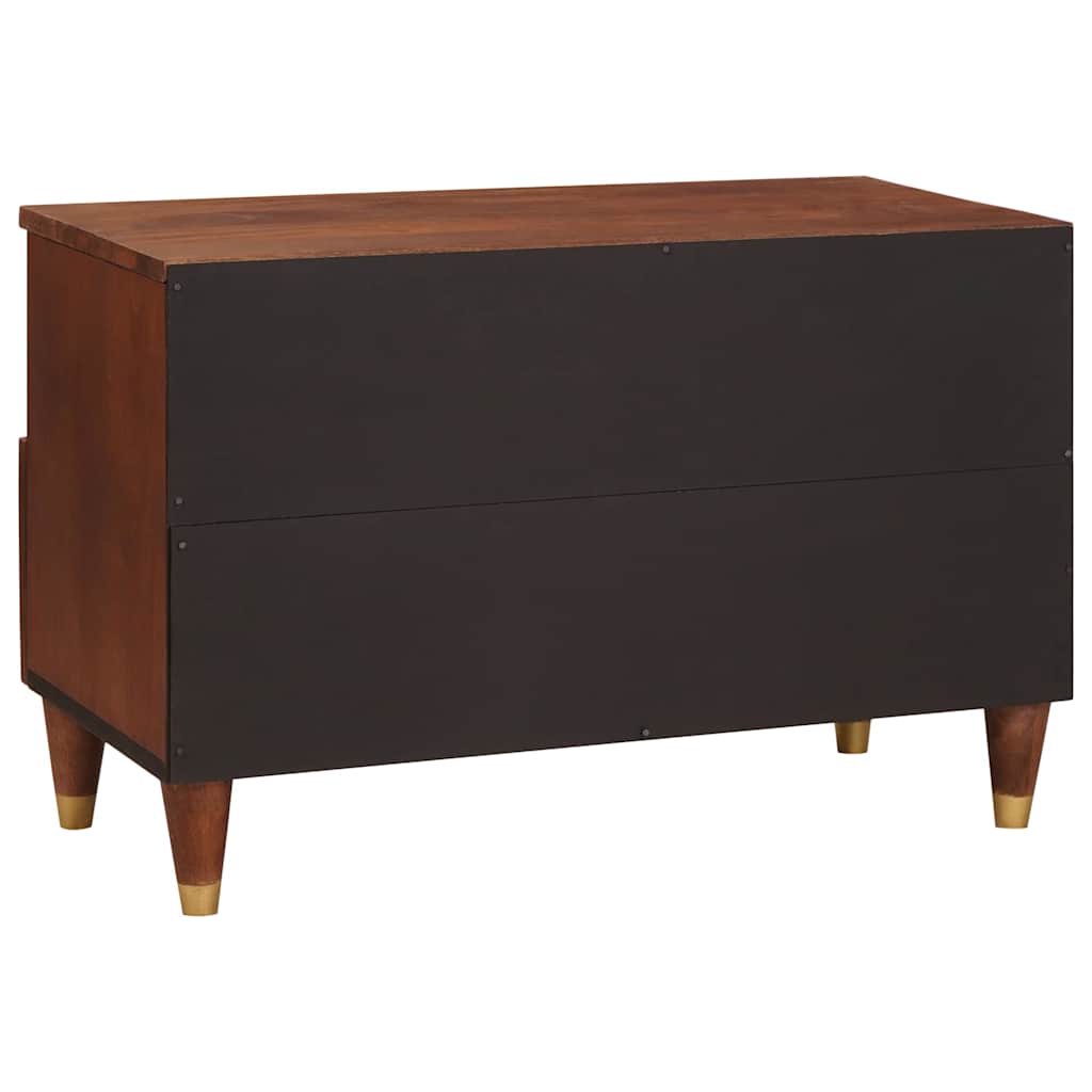 TV-skab med skuffe Brun 70 x 33,5 x 46 cm Massivt mangotræ