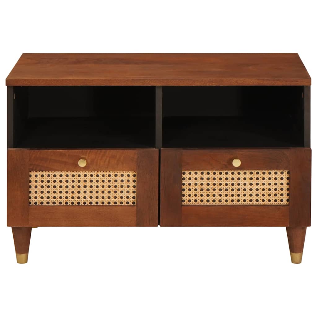 TV-skab med skuffe Brun 70 x 33,5 x 46 cm Massivt mangotræ