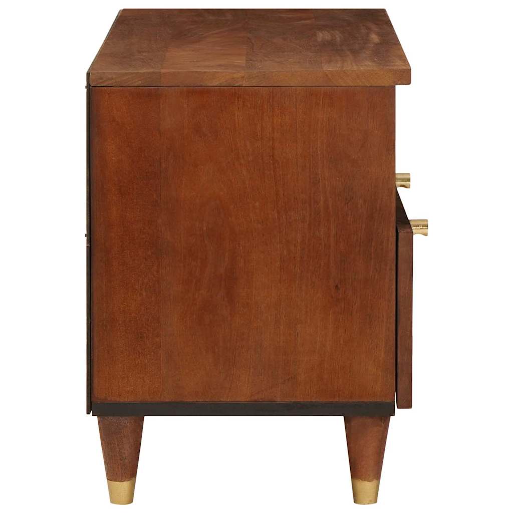 TV-skab med skuffe Brun 70 x 33,5 x 46 cm Massivt mangotræ