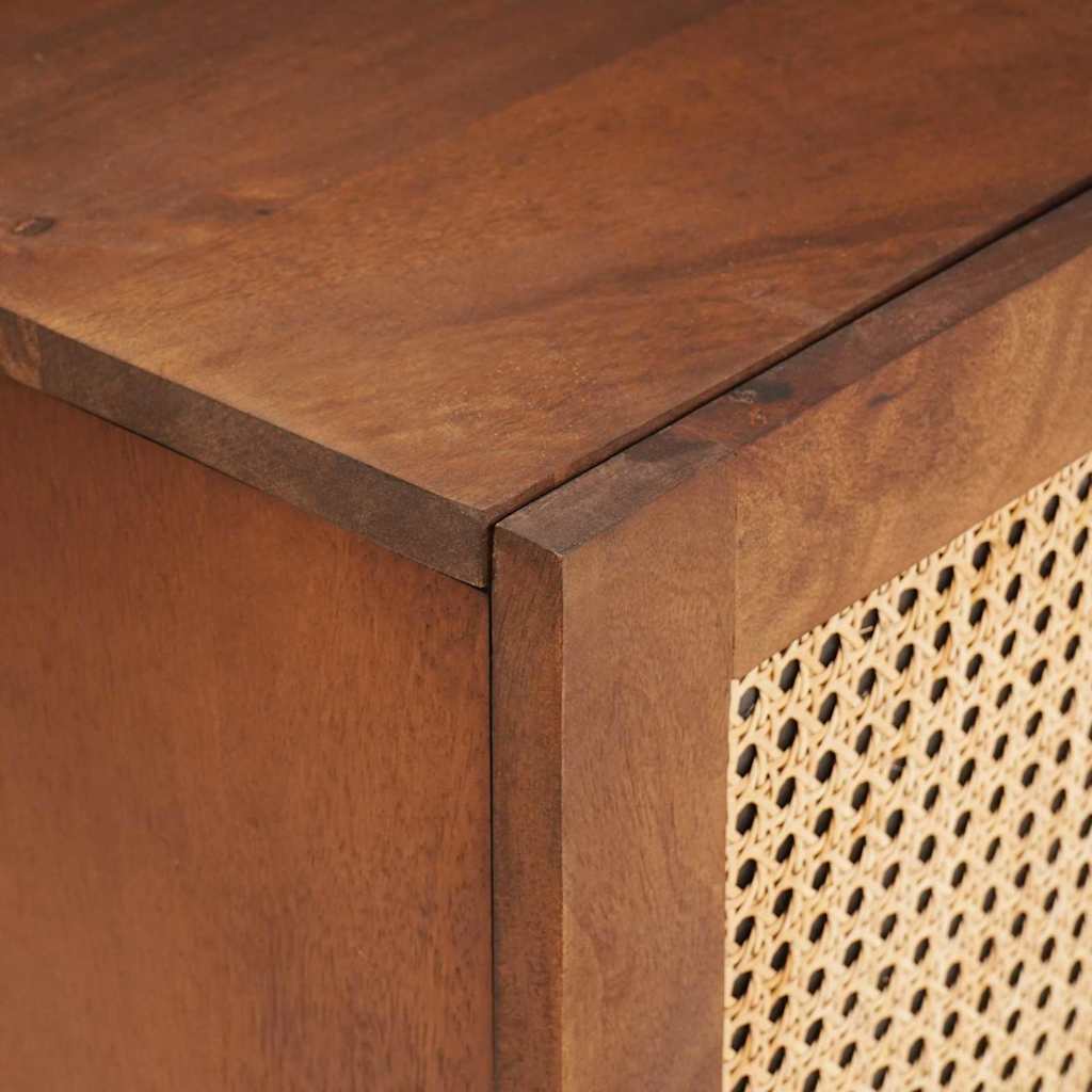 TV-skab Brun 105 x 33,5 x 46 cm Massivt mangotræ