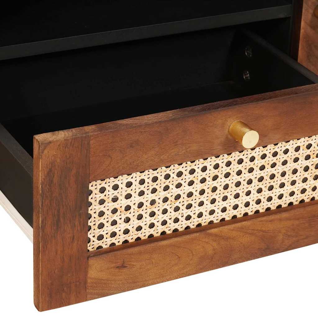 TV-skab Brun 105 x 33,5 x 46 cm Massivt mangotræ
