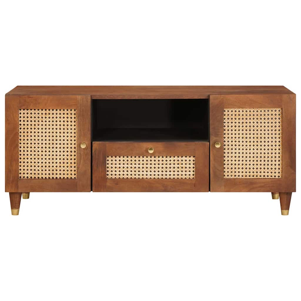 TV-skab Brun 105 x 33,5 x 46 cm Massivt mangotræ