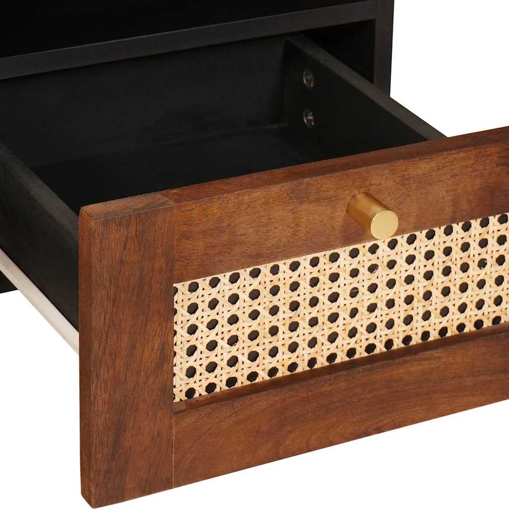TV-skab med skuffe Brun 100 x 33,5 x 46 cm Massivt mangotræ