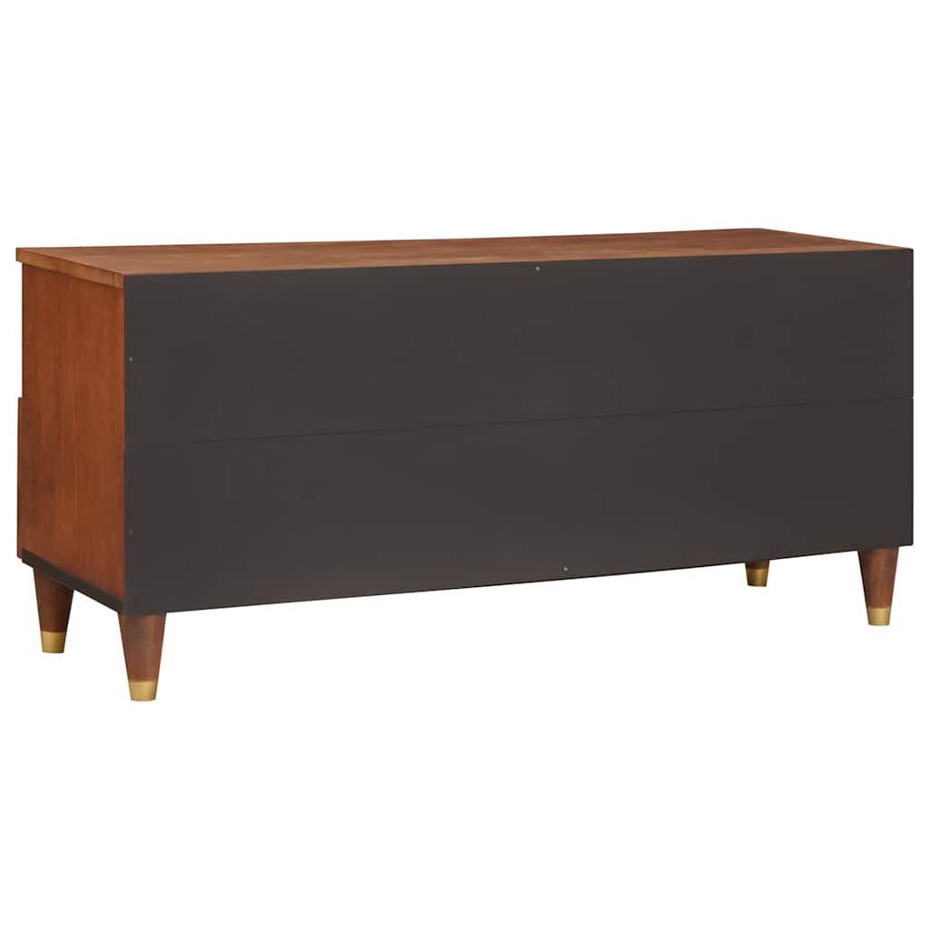 TV-skab med skuffe Brun 100 x 33,5 x 46 cm Massivt mangotræ