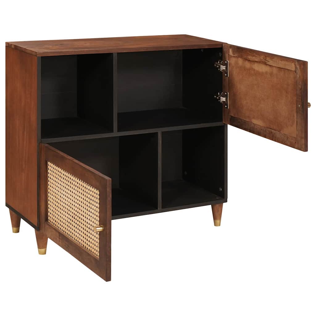 Sideboard Brun 80 x 33,5 x 75 cm Massivt mangotræ