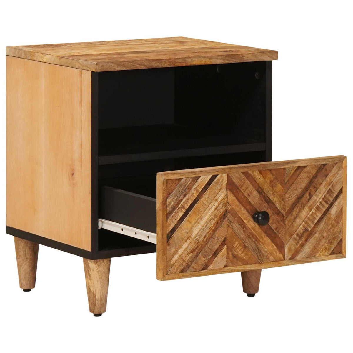 Sengebord 2 stk. Brun 50 x 33 x 60 cm Massivt mangotræ