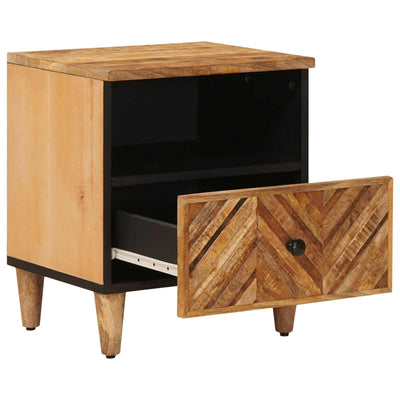 Sengebord 2 stk. Brun 50 x 33 x 60 cm Massivt mangotræ