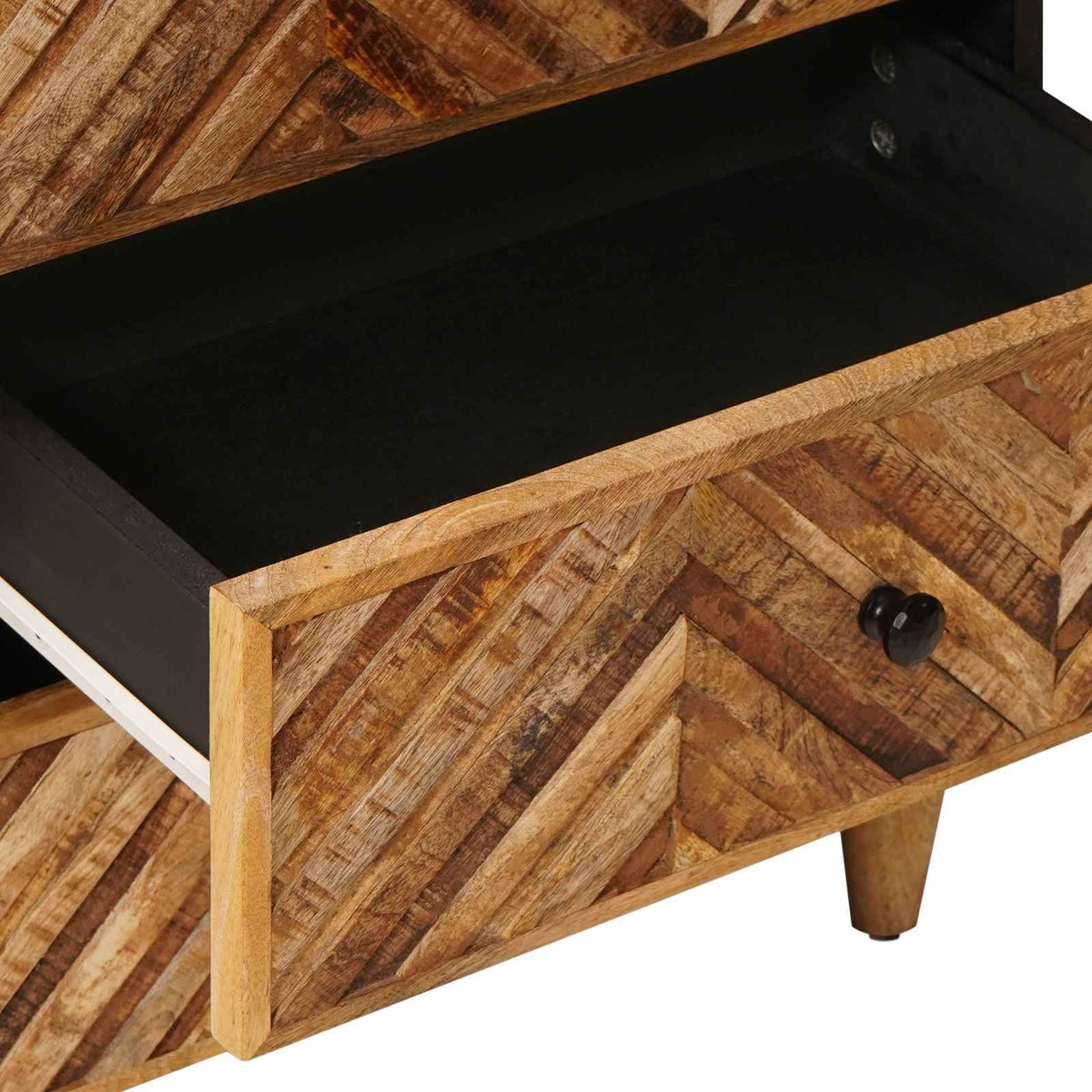 Sengebord med skuffe Brun 50 x 33 x 60 cm Massivt mangotræ