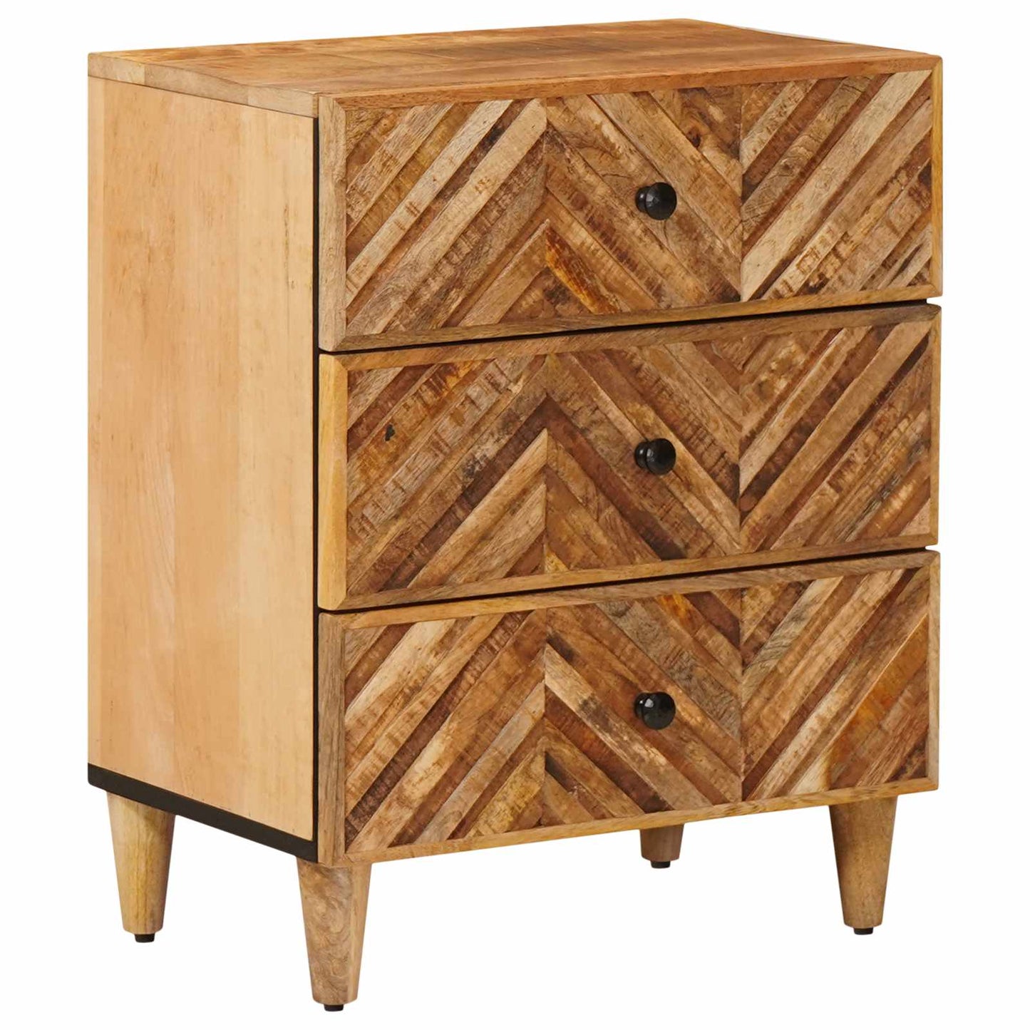 Sengebord med skuffe Brun 50 x 33 x 60 cm Massivt mangotræ