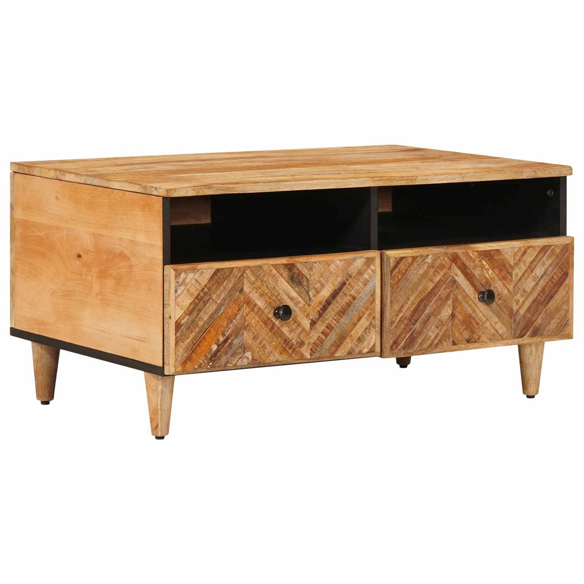 Sofabord Brun 80 x 54 x 40 cm Massivt mangotræ