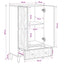 Opbevaringsskabe Brun 60 x 33,5 x 100 cm Massivt mangotræ