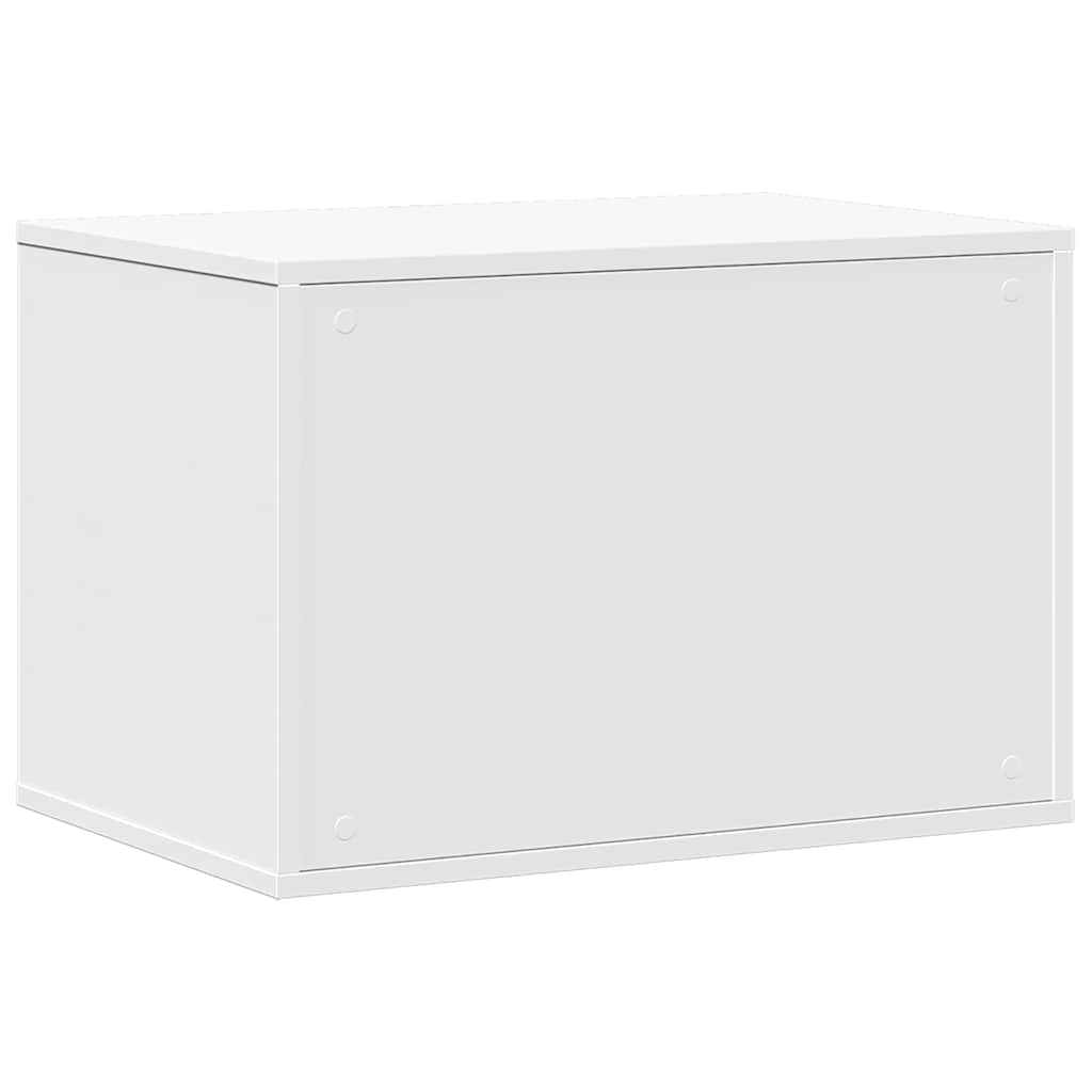 toiletskjuler til kattebakke 60x40x40 cm konstrueret træ hvid
